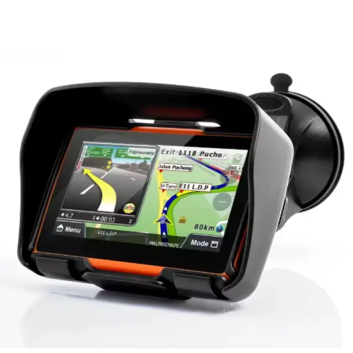 Waterproof GPS Navigator for Motorcycles with Touch Screen