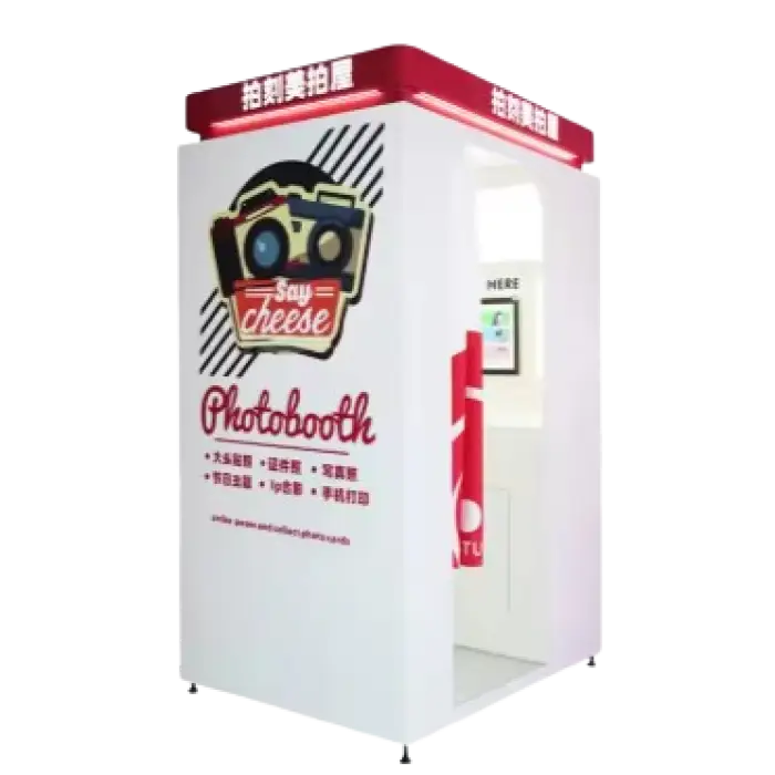 Fundord Vending Photo Booth Machine - Photographer with Photo Stickers