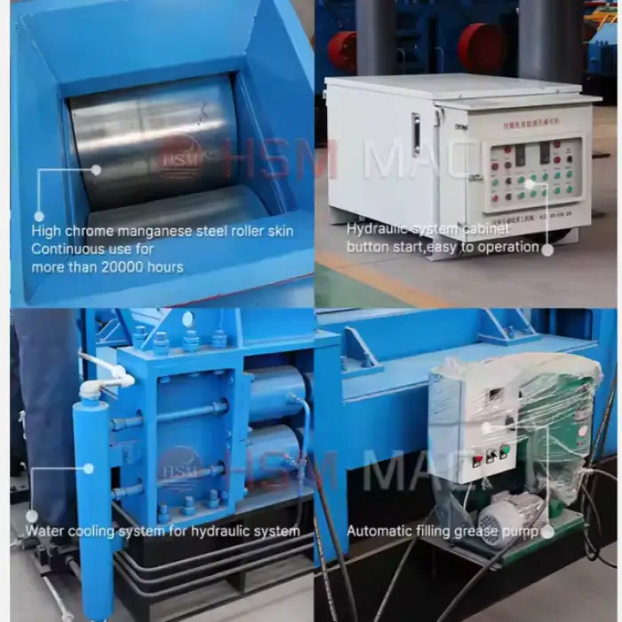 HSM 2PGY800*800 Hydraulic Double Roller Crusher