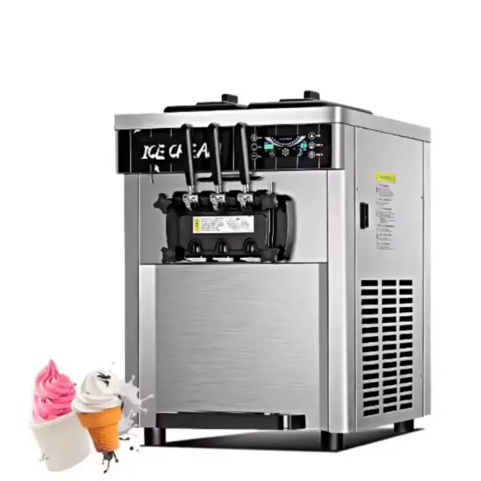 3 Flavor Commercial Soft Serve Ice Cream Machine