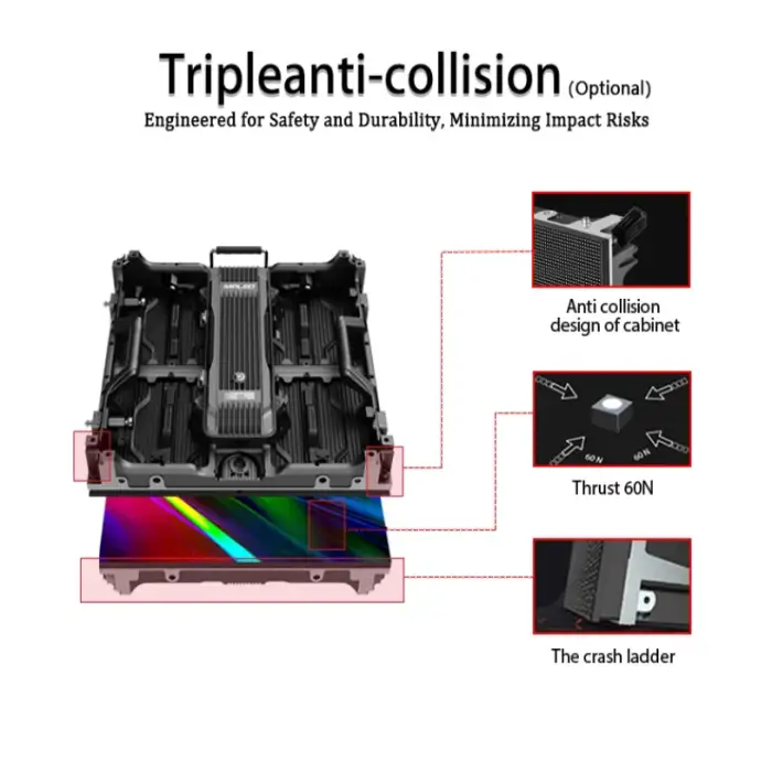 MPLED Rental stage LED display Front &amp; Rear Module Maintenance P1.9 P2.6 P2.9 P3.91 indoor outdoor led screen wall