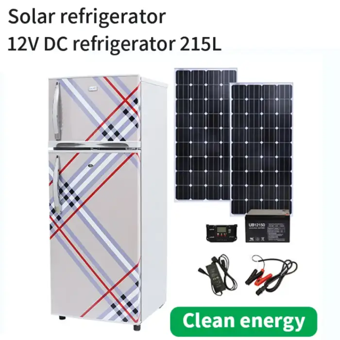 Solar Power Dc 24V 12V Portable Solar Fridge Outdoor Car Fridge Freezer Outdoor Fridges With Battery Solar Electric