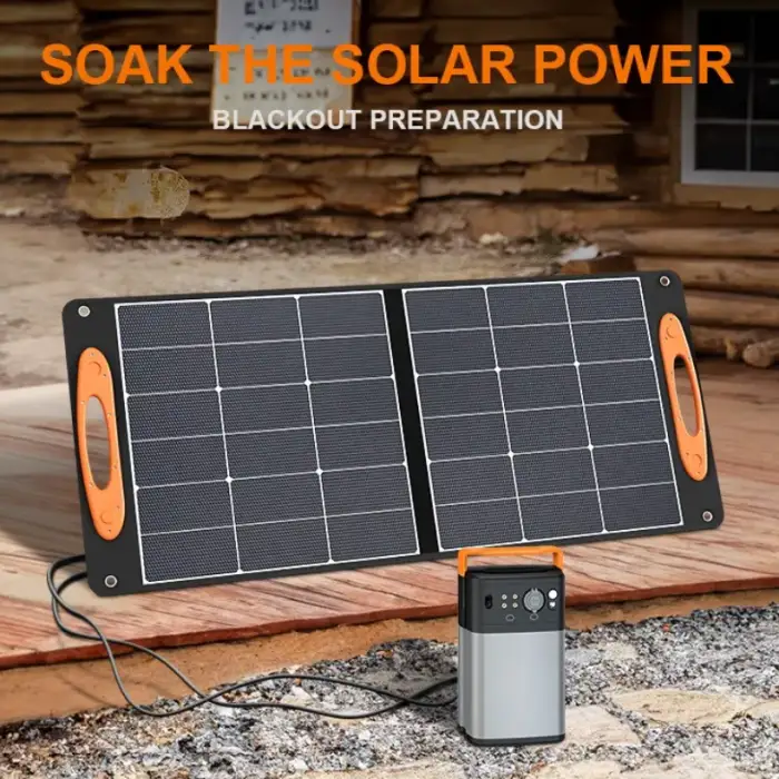 For Hiking RV Ebike Camping Fridges Freezer Outdoor Traveling Solar Sunpack Foldable 100W 200Watt Panel Mobile Panels with USB