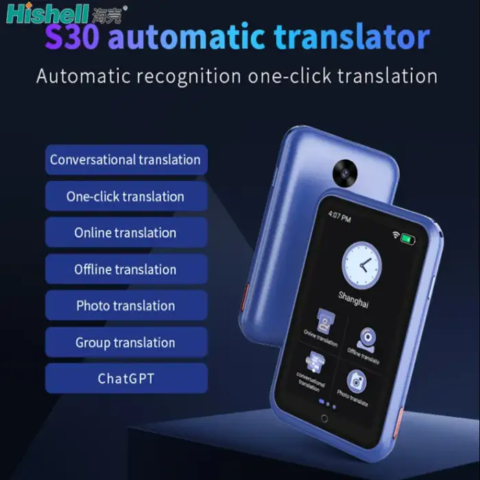 Offline Translation S30 Voice Translator 3.0 Inch Widescreen Smart Talking Translation Electronic Equipment