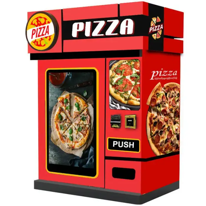 Hamburgers Vending Machine With Elevator In 24hours Pizza Robot Box