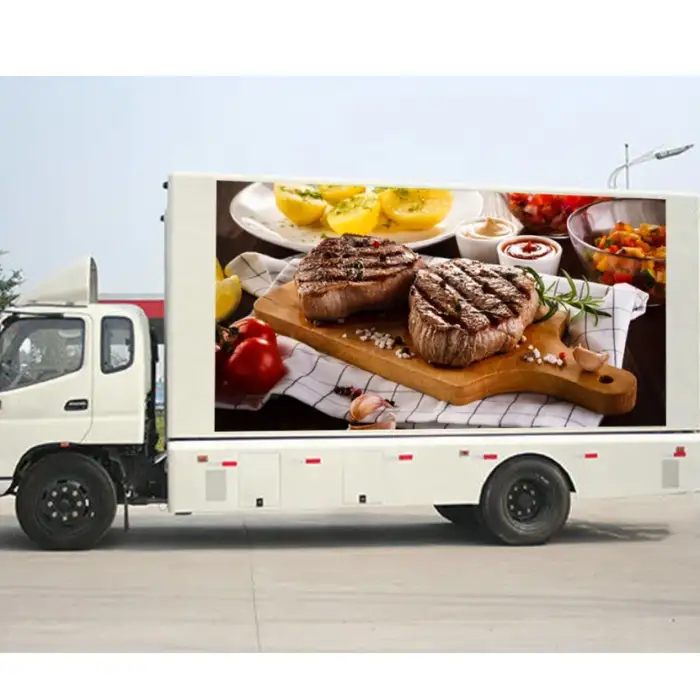 High brightness full color P5 advertising truck mounted mobile led display TV screen