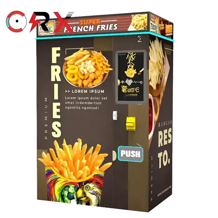 Robot Hot Food Automatic French Fries Vending Machine Fry Chip or Chicken Auto Snacks Maker Vending Machine