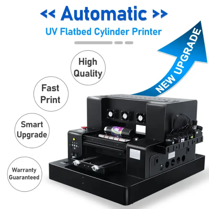 A3 Size 3250 Multifunction Mini UV Printer For Plastic Phone Case Wood Bottle Acrylic Metal Cylinder