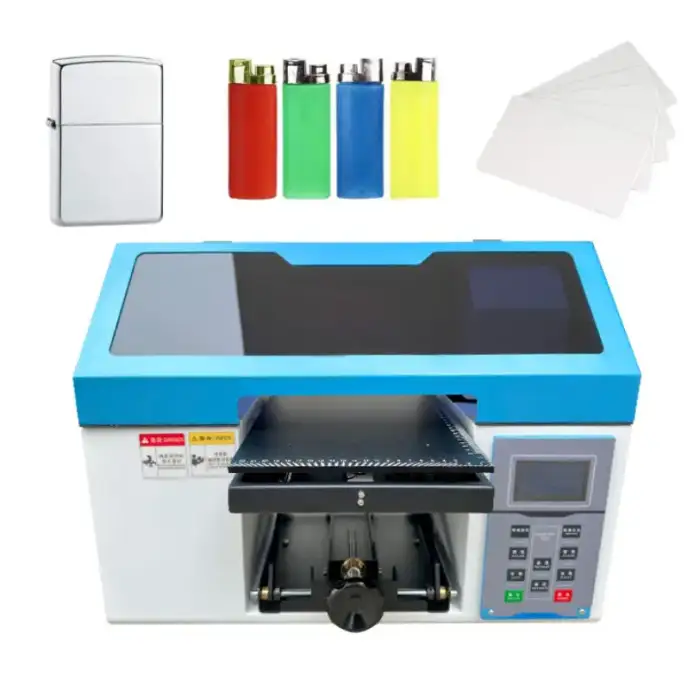 Proprinter Small Business Uv Printer A4 Uv Flat Bed LED Printing Machine For Plastic Lipgloss Tubes Business Card Cans