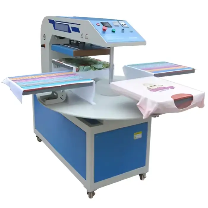 cost 40x50cm rotary 4 stations  heat press machine for pillow and polo T-shirt sportswear