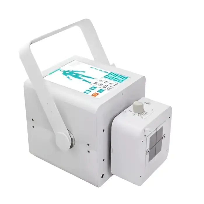 The digital portable radiography system is a medical X-ray machine suitable for human use.