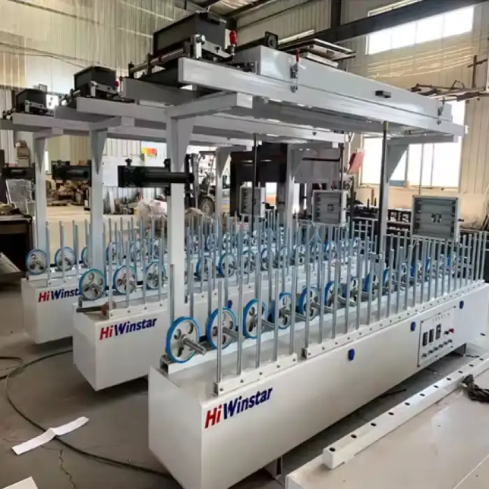 High Speed Multifunctional EVA Hot Glue Wrapping Machine Wood Working PVC Laminating Profile Wrapping Machine