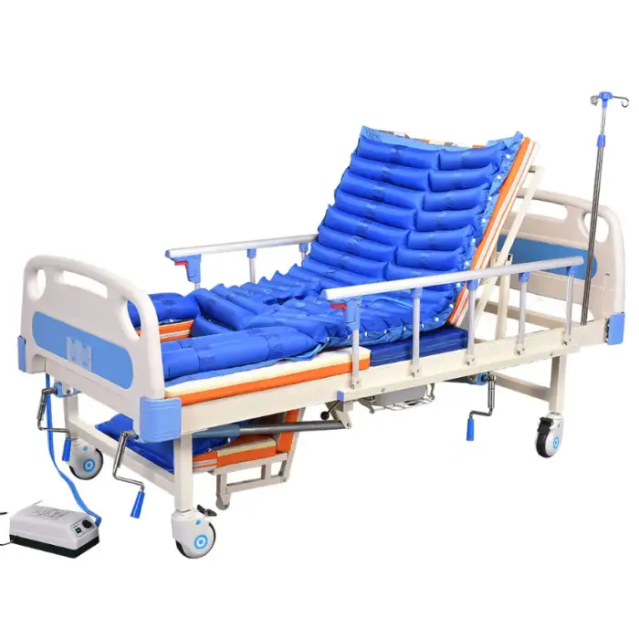 Hospital Equipment – Multi-Function Manual Adjustable Nursing Medical Bed with Toilet