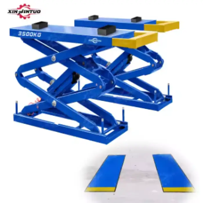 1.8m Full Rise Auto Shop Inground Platform Hoist Auto Lift Scissor Car Lift