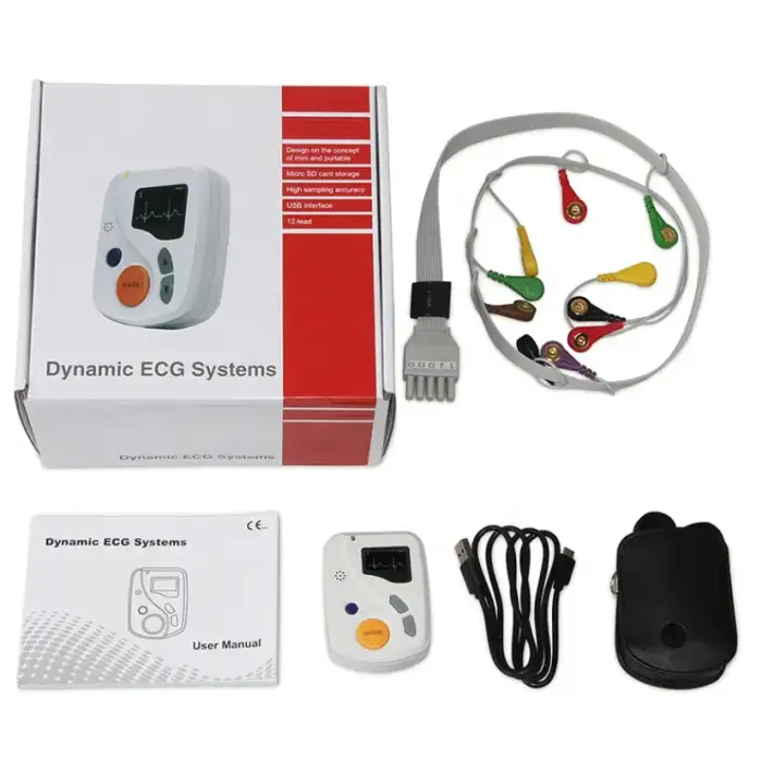 Good ECGH-K60 24 Hours Dynamic ECG System Medical Ambulatory Heart Holter Monitor ECG Machine