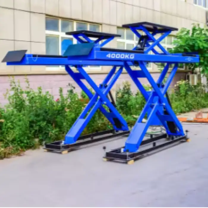 5.0T Scissor Lift with Mechanical Lock and Pneumatic Unlocking Device