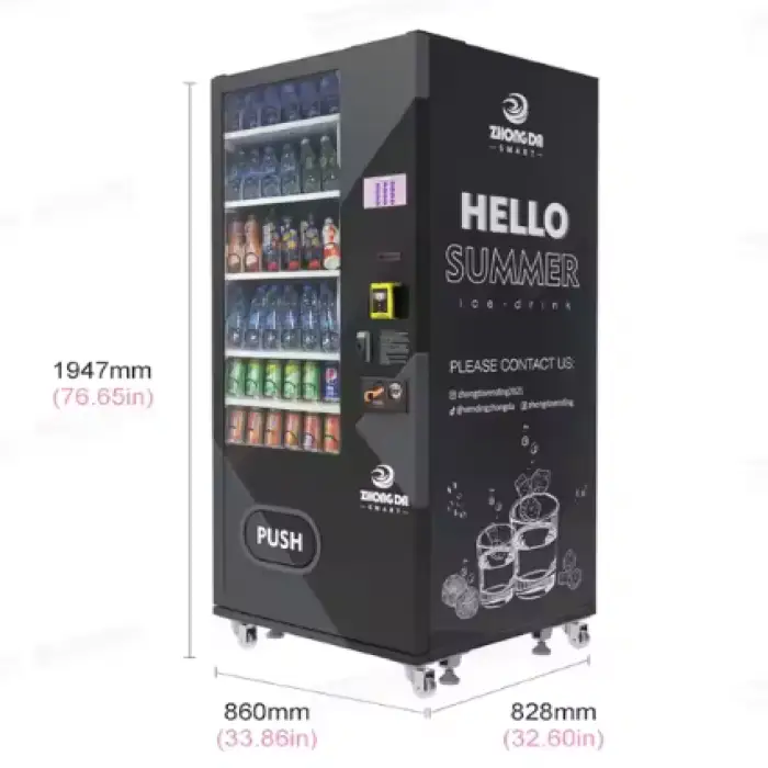 Combo Vending Machine for Snacks, Drinks, and More