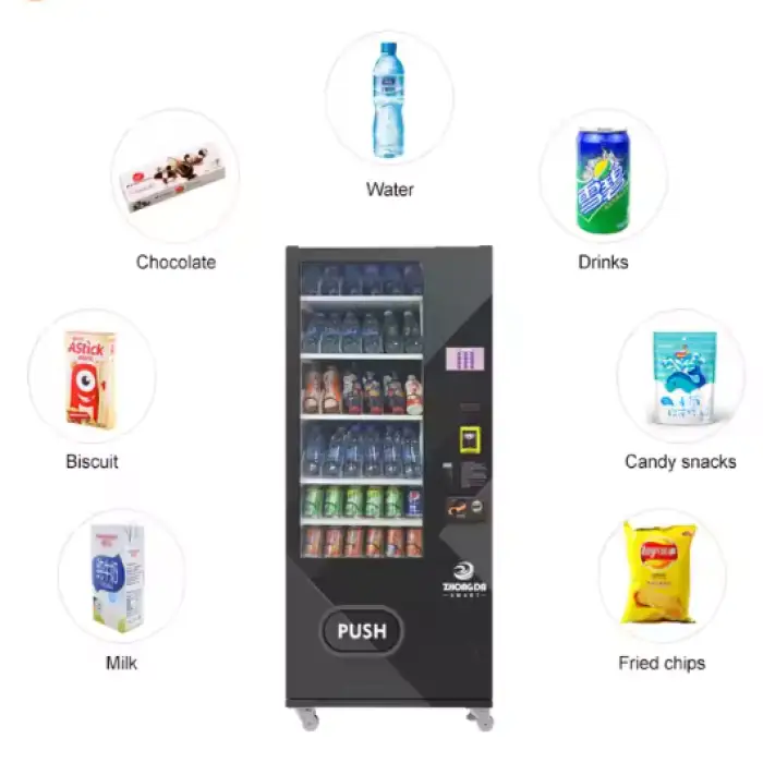 Combo Vending Machine for Snacks, Drinks, and More