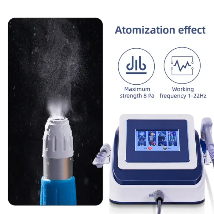 ESWT Physiotherapy Equipment Medical Pain Relief ed Radial and Focused Pneumatic Shockwave Therapy Machine