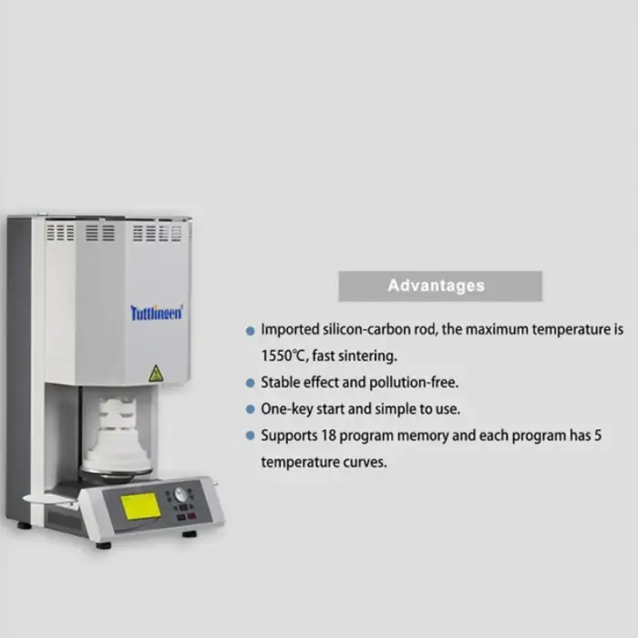 Fast sintering Furnace GT1 Dental Laboratory use 1550c High Temperature