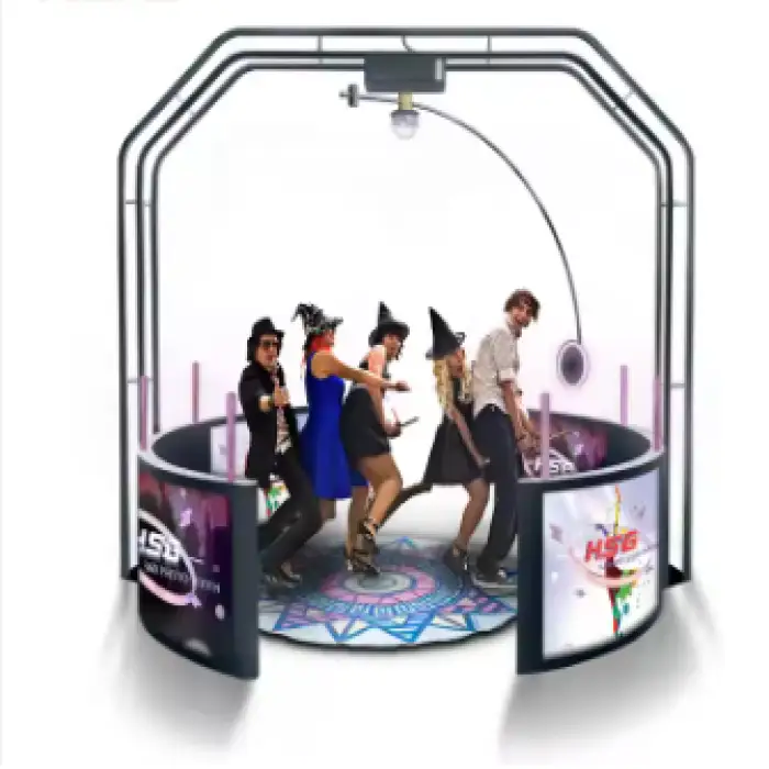 Overhead Photo Booth For Party Wedding Automatic Spinning 360 Camera Photobooth Machine