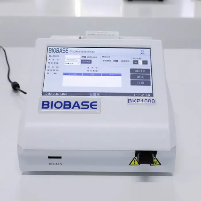 BIOBASE Dry Fluorescence  Rapid Test Poct Fluorescence Immunoassay Quantitative Analyzer