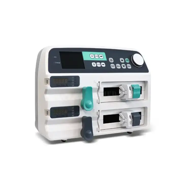 SY-G094 Veterinary Equipment Professional Infusion Double Channel Syringe Pump Electricity Syringe Pump