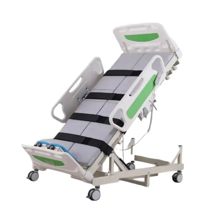 Medical electric multifunctional nursing patient turn over medical care stand up rehabilitation training standing hospital beds