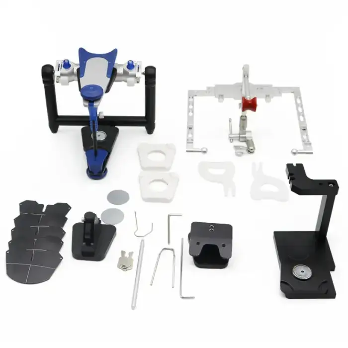 Dental Semi Adjustable Articulator With Face Bow And Mounting Magnetic Plates