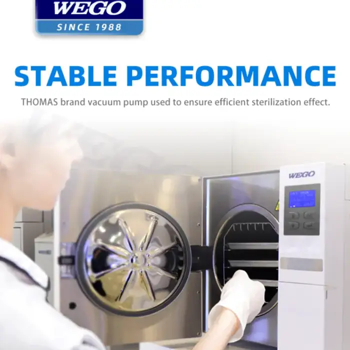 WEGO Dental Hospital Medical Devices Sterilization Equipments 23L Table Top Autoclave Class B Series