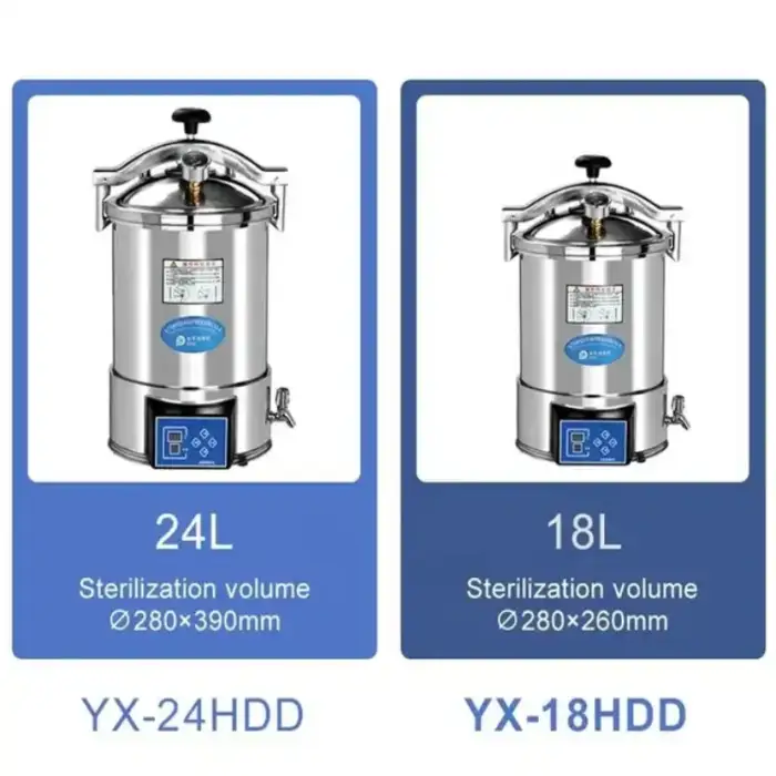 Laboratory And Hospital 18L 24 Liter Medical Lab High Temperature Portable Autoclave Machine Steam Sterilizer Autoclave