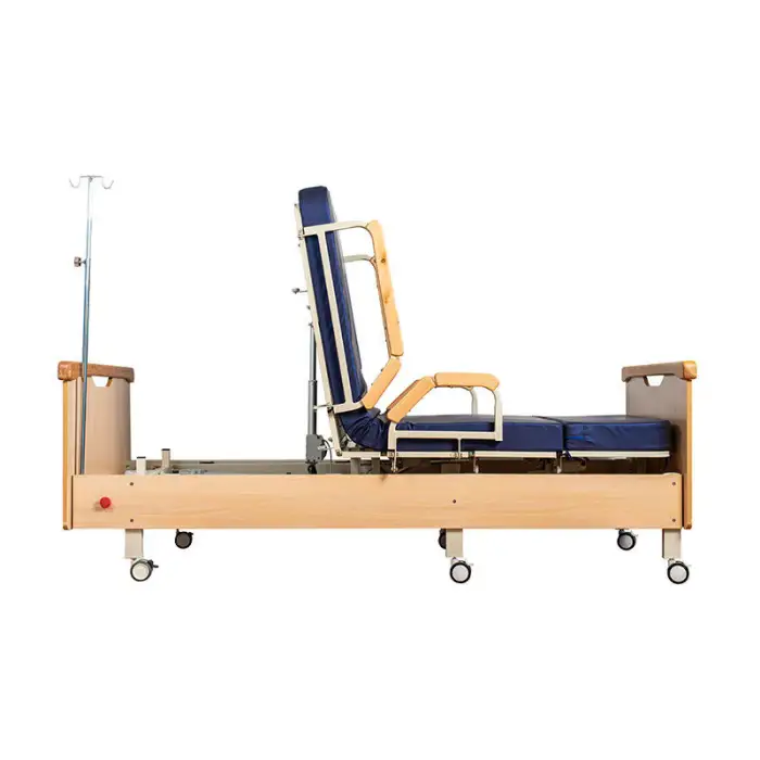 Rotation hospital bed for nursing home