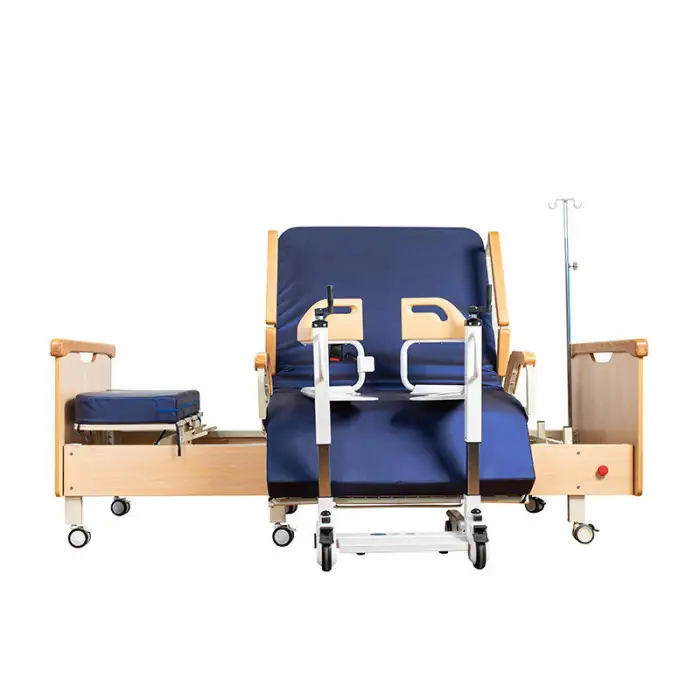 Rotation hospital bed for nursing home