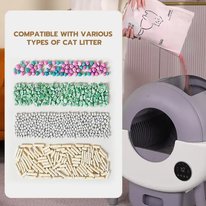 Pet Products Supplier App Control Intelligent Smart Self Cleaning Litter Box For Cats Automatic Cat Toilet Litter Box