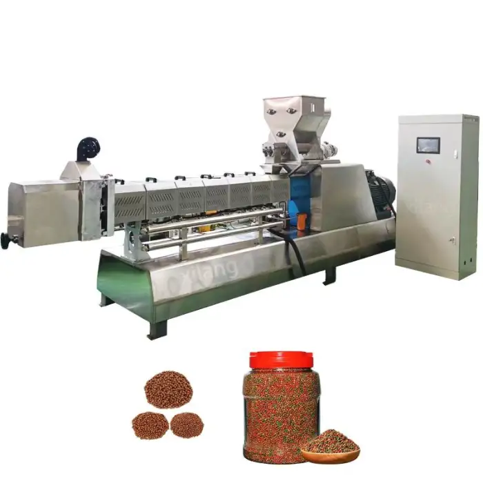 2000 Kg Per Hour Pet Dog Cat Food Extruder Making Machine Production Line