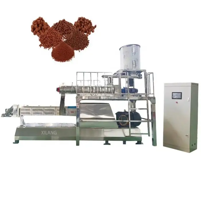 2000 Kg Per Hour Pet Dog Cat Food Extruder Making Machine Production Line