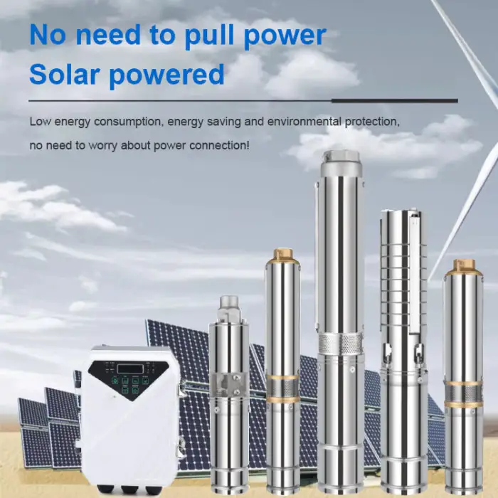 750W Stainless Steel Submersible Pump Solar Water System