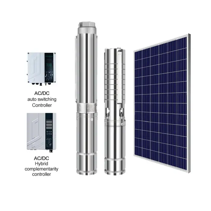 750W Stainless Steel Submersible Pump Solar Water System