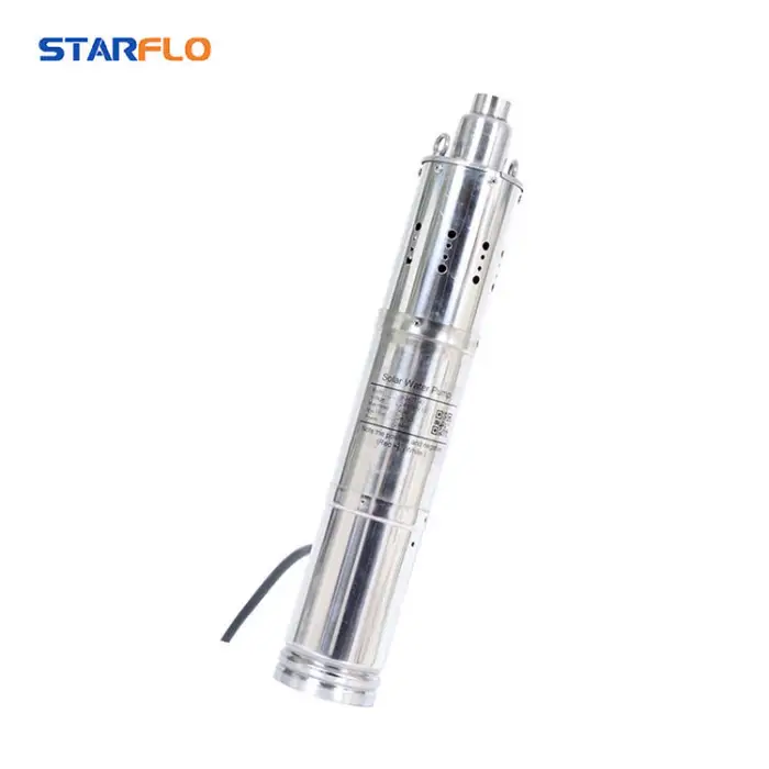 Stainless Steel 24V DC 280W Solar Powered Deep Well Submersible Solar Water Pump