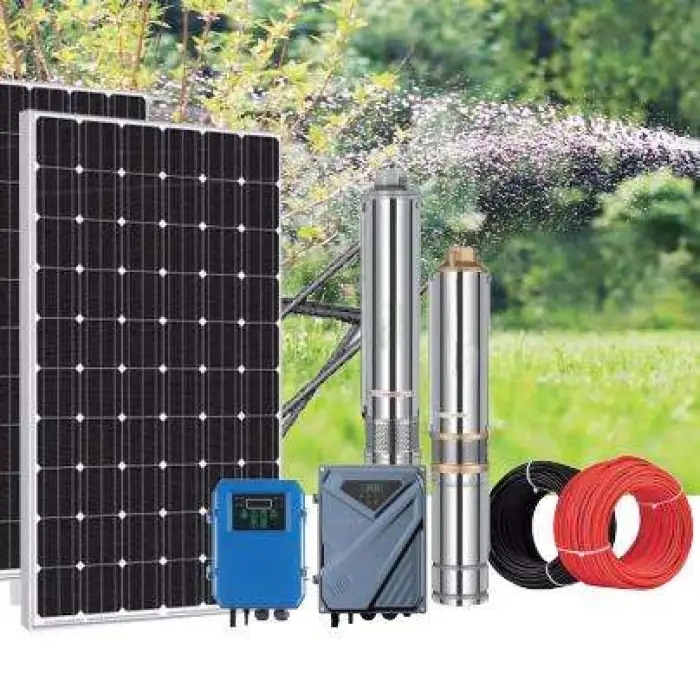 JNTECH AC/DC solar power water pump solar submersible pump solar pump system for irrigation