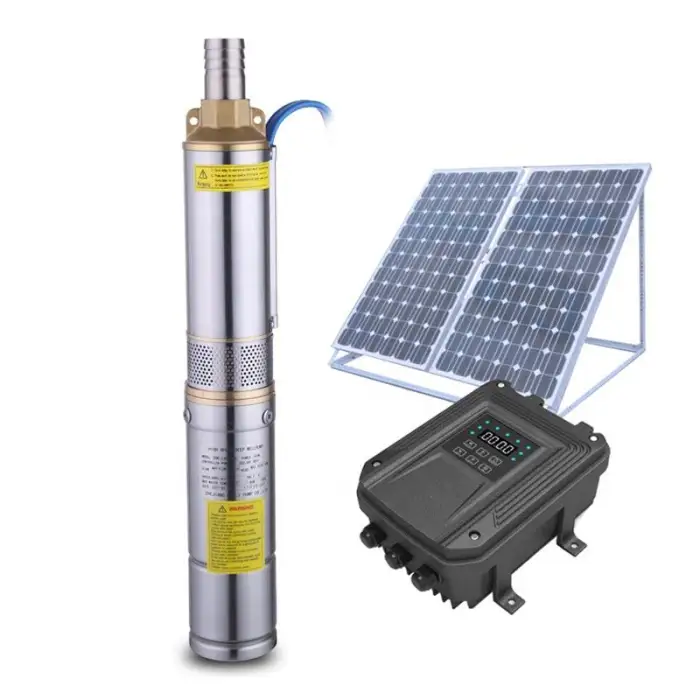 Submersible Deep Well Pump DC Solar Power Borehole Water Pump System for Irrigation