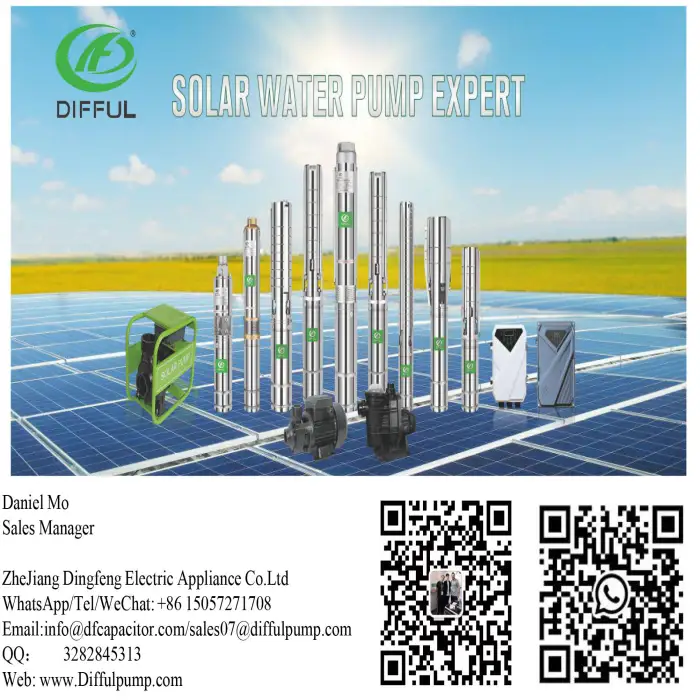 2HP DC Solar Pump Surface Solar Water Pump for Agriculture