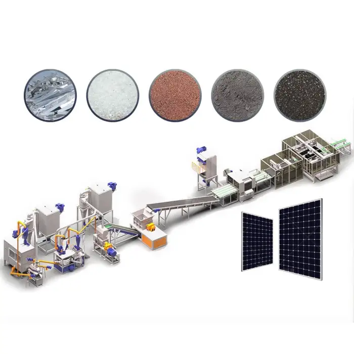 Solar Panel Manufacturing Line Photovoltaic Panel Recycling Machine Plant From SUNY GROUP