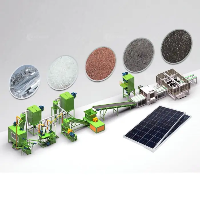 Solar Panel Manufacturing Line Photovoltaic Panel Recycling Machine Plant From SUNY GROUP