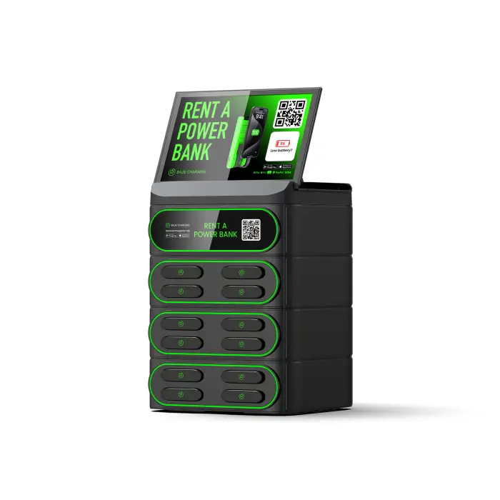 12-Slot Stackable Power Bank Rental Station