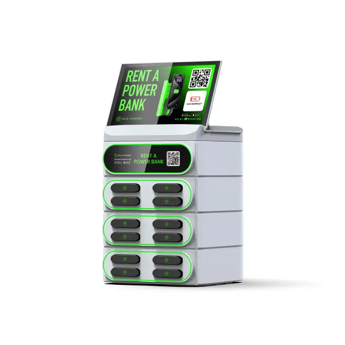 12-Slot Stackable Power Bank Rental Station