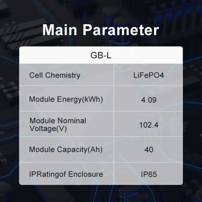 Deye GB-L LiFePO4 Energy Storage System