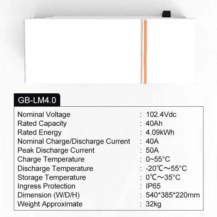 Deye GB-L LiFePO4 Energy Storage System