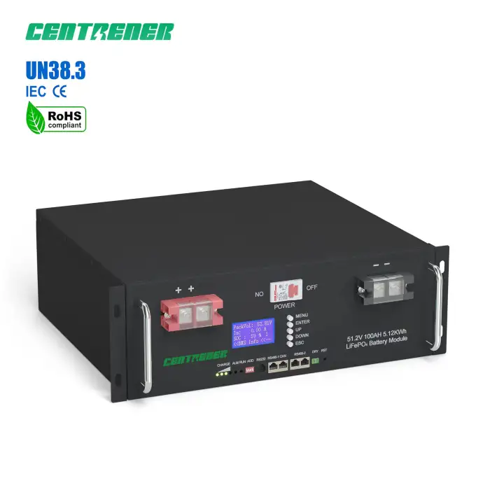 CENTRENER 12.8V 200AH LiFePO4 Rack-Mounted Battery