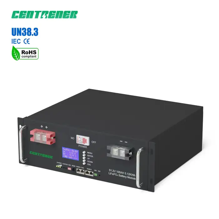 CENTRENER 12.8V 200AH LiFePO4 Rack-Mounted Battery